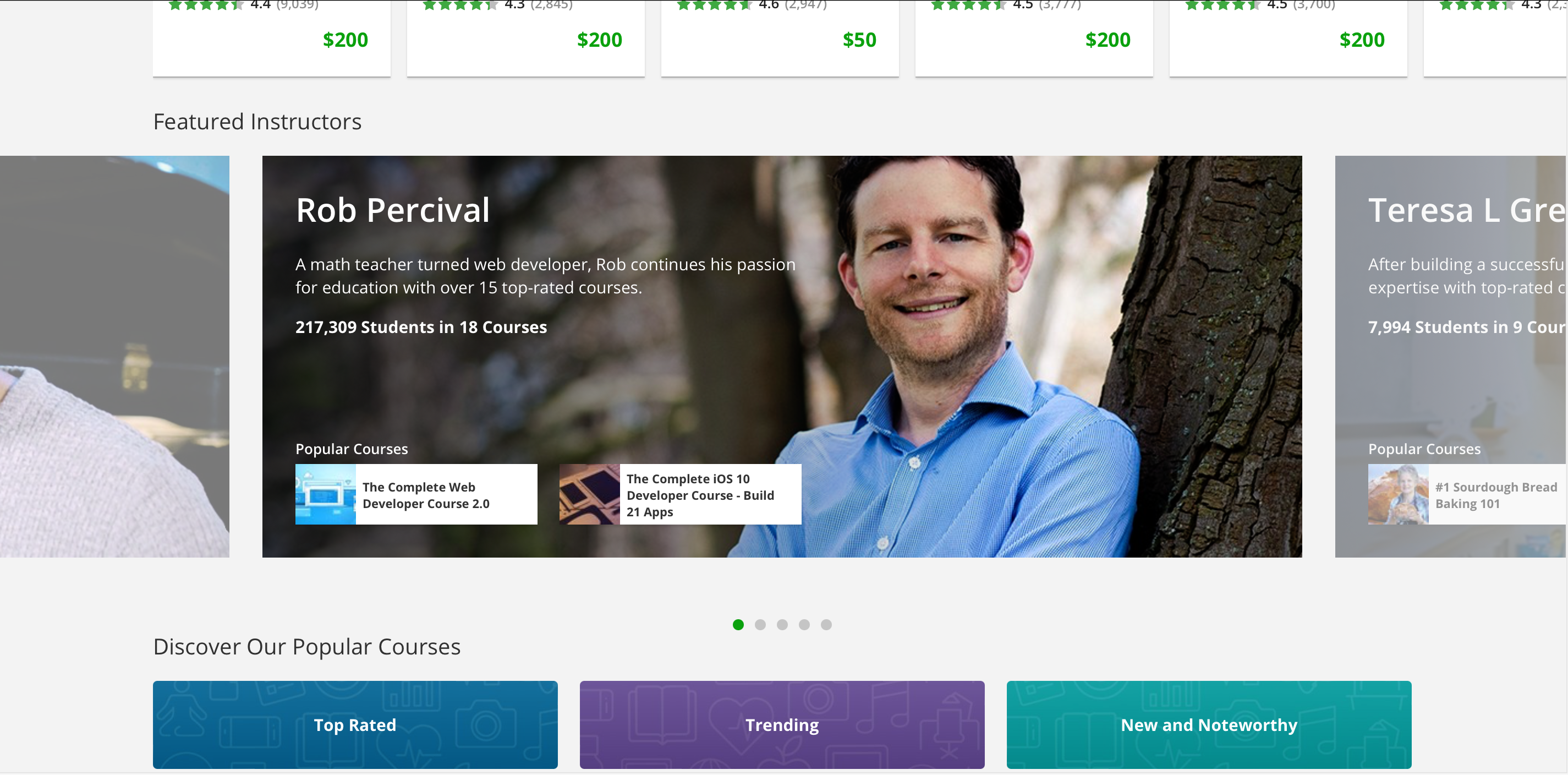 Udemy Nav Bar